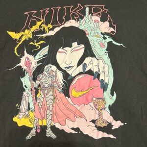 Nike Black Tee with Logo Print Wizards